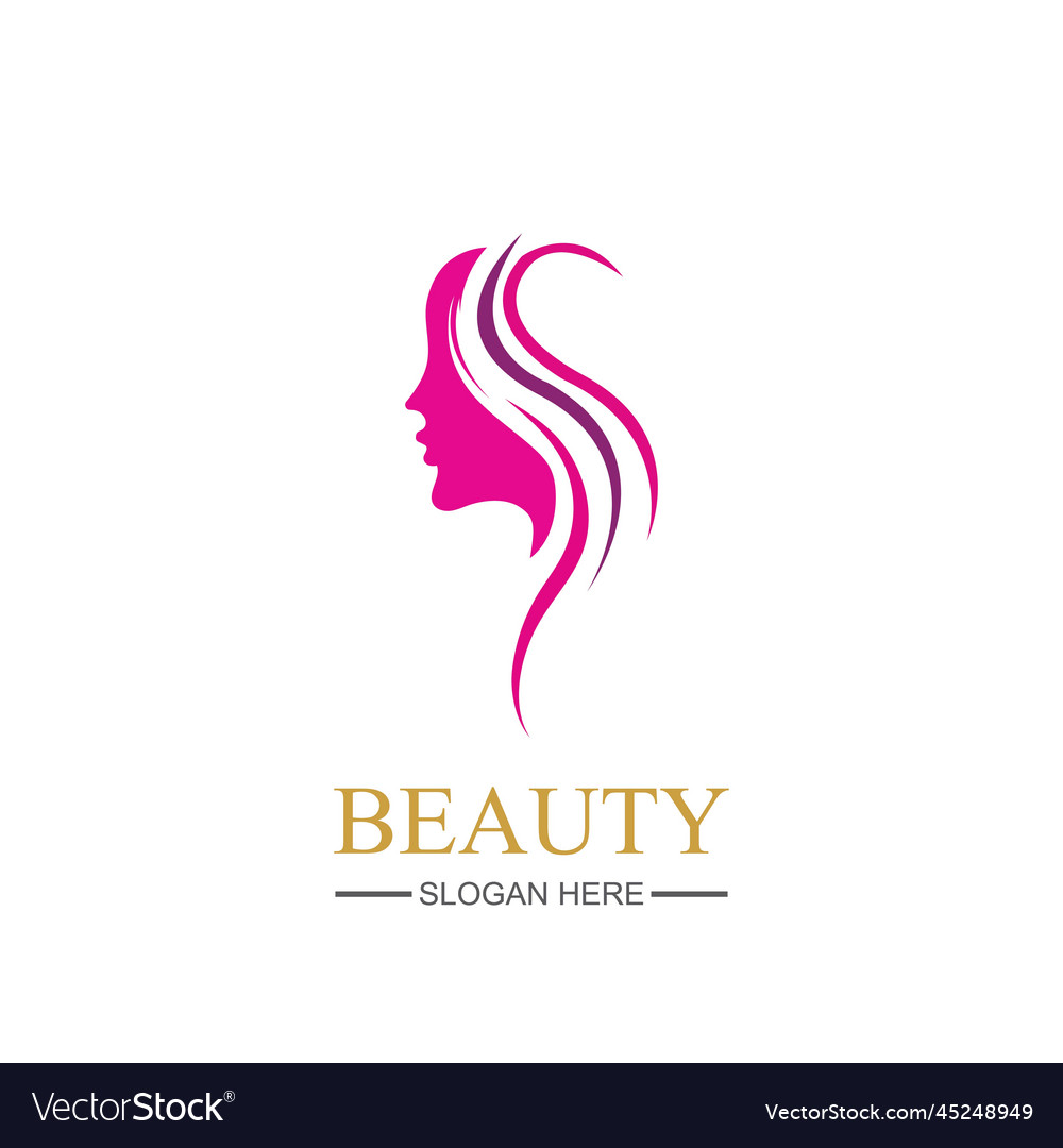 Beauty logo design template Royalty Free Vector Image