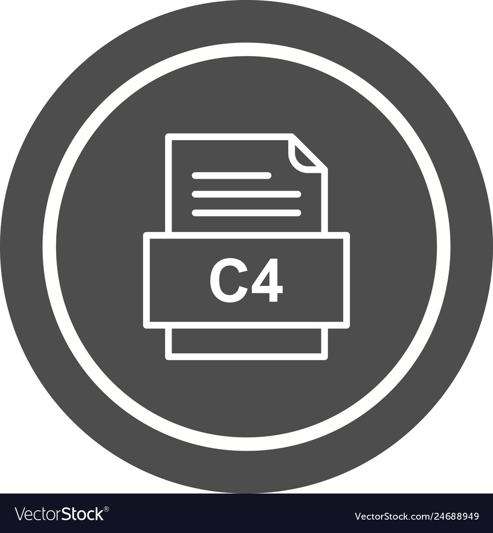 C4 file document icon