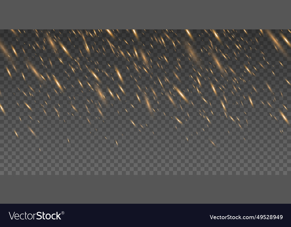 Falling random fire particles isolated on dark