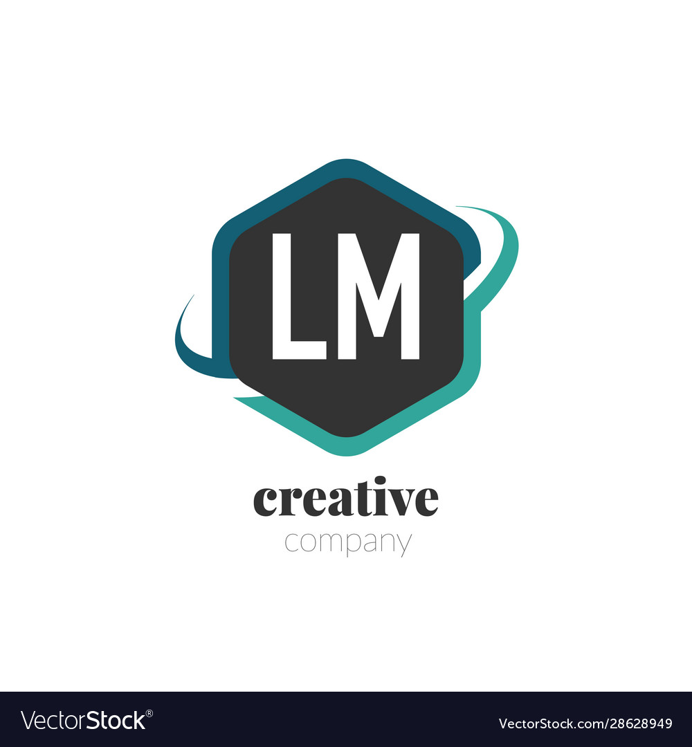 LM Initial Hexagonal Logo