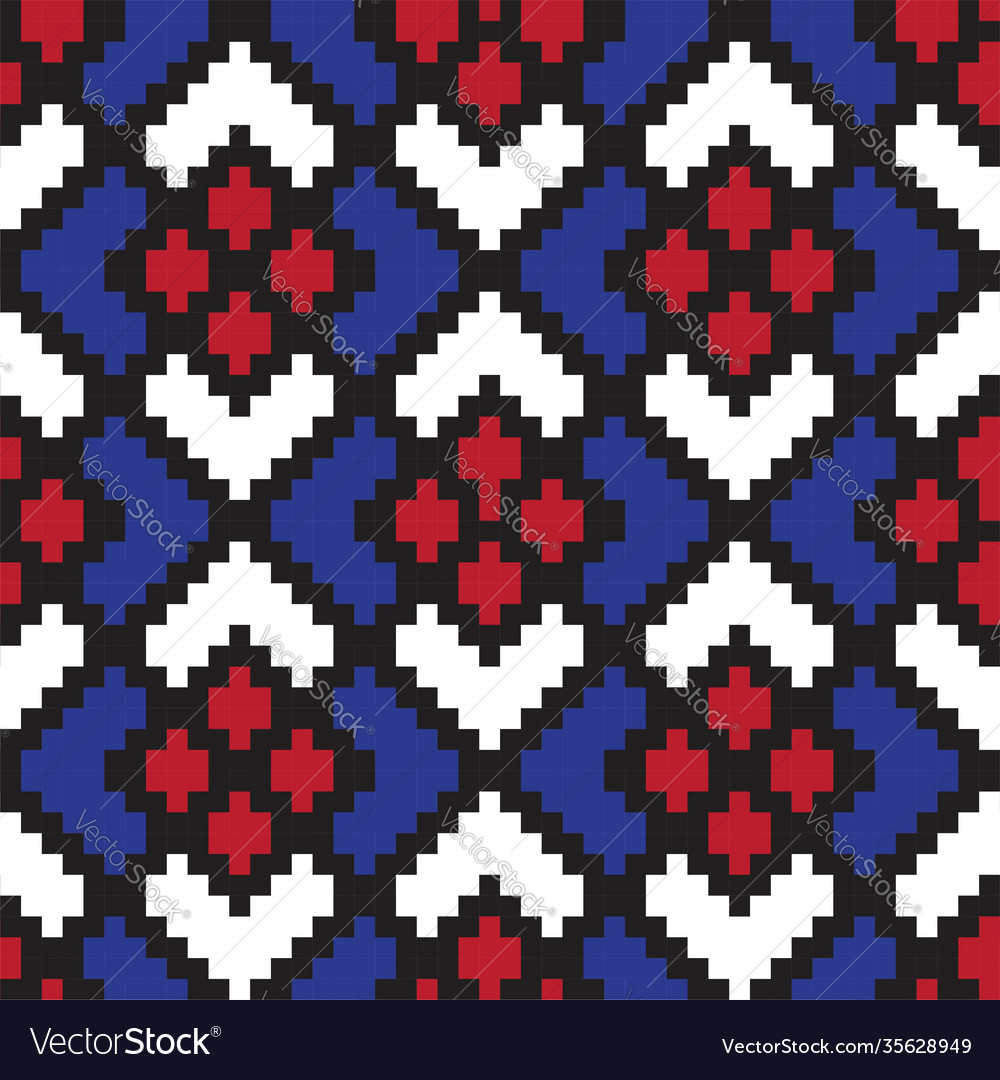 Red argyle seamless pattern background Vector Image Red argyle seamless pattern background
