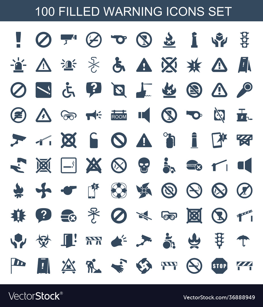 Warning icons