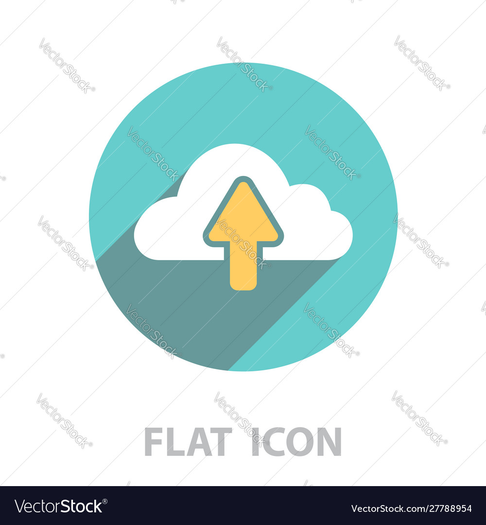 Cloud upload icon vector image Cloud upload icon