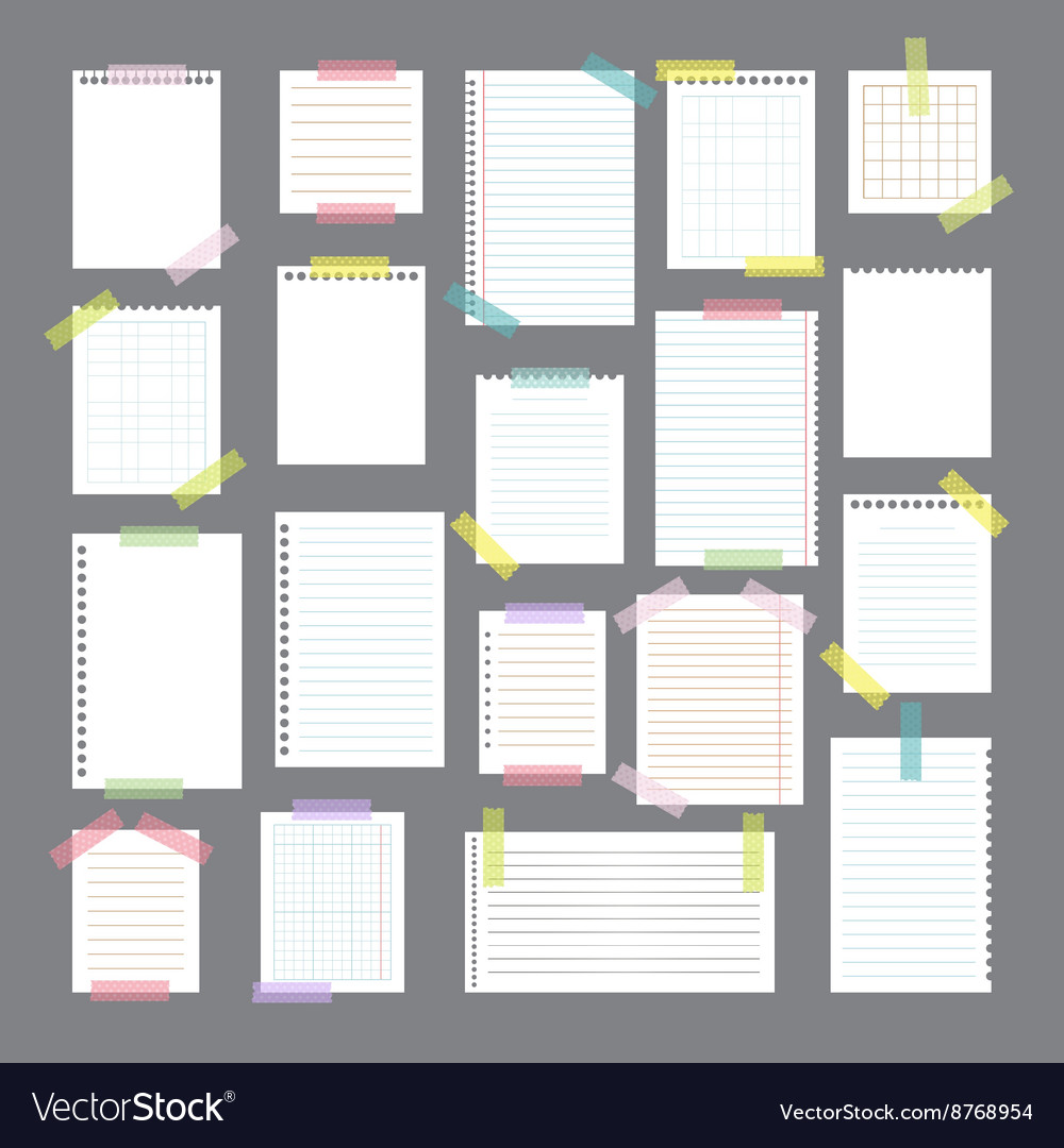 Colorful Sticky Notes & Paper Collection
