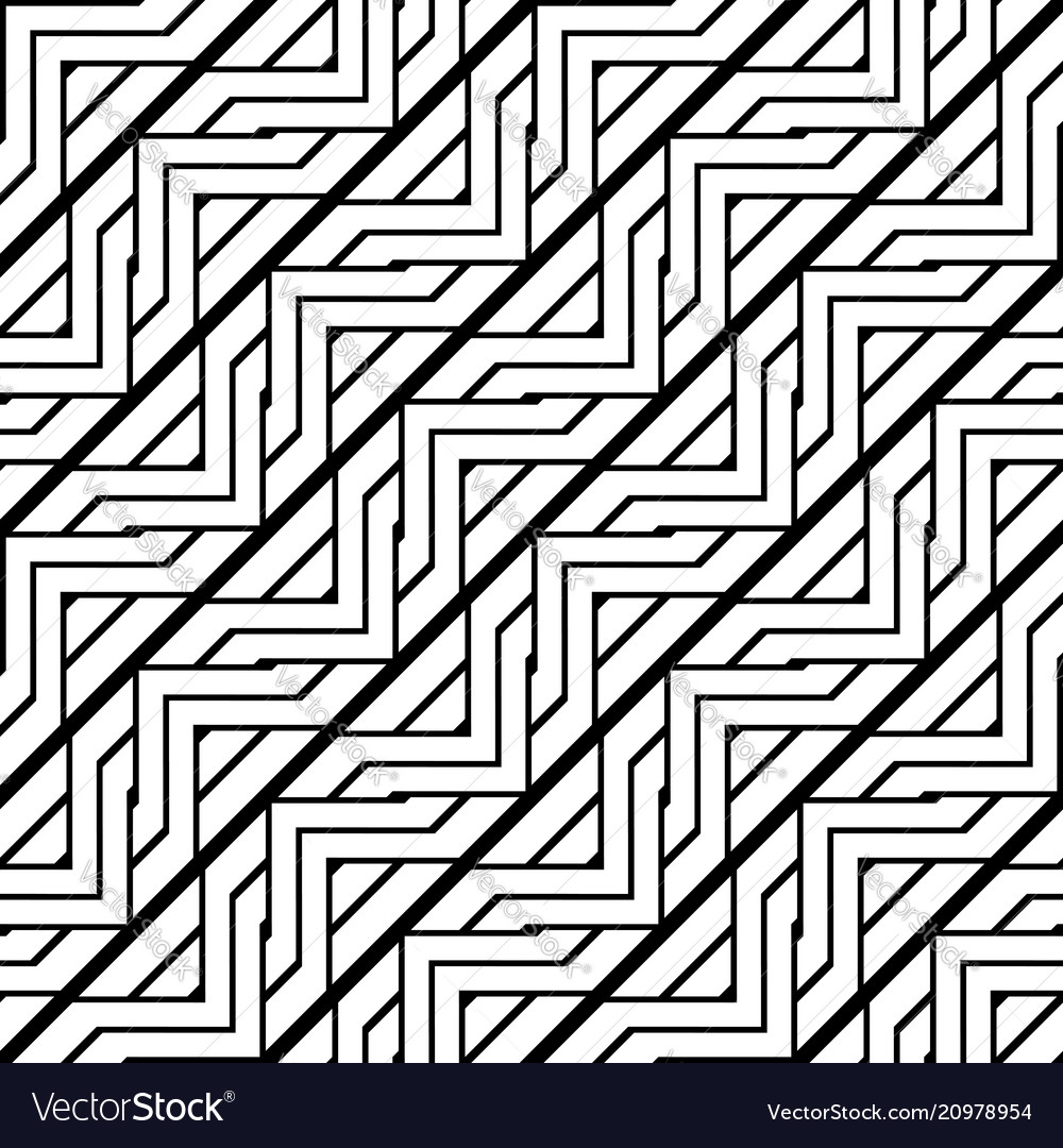 Design seamless monochrome zigzag pattern