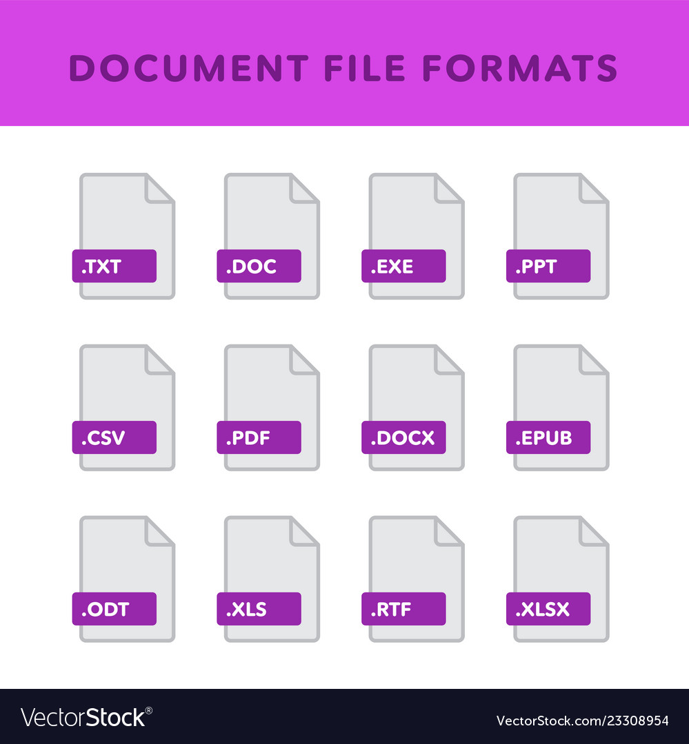 Document File Format Icons