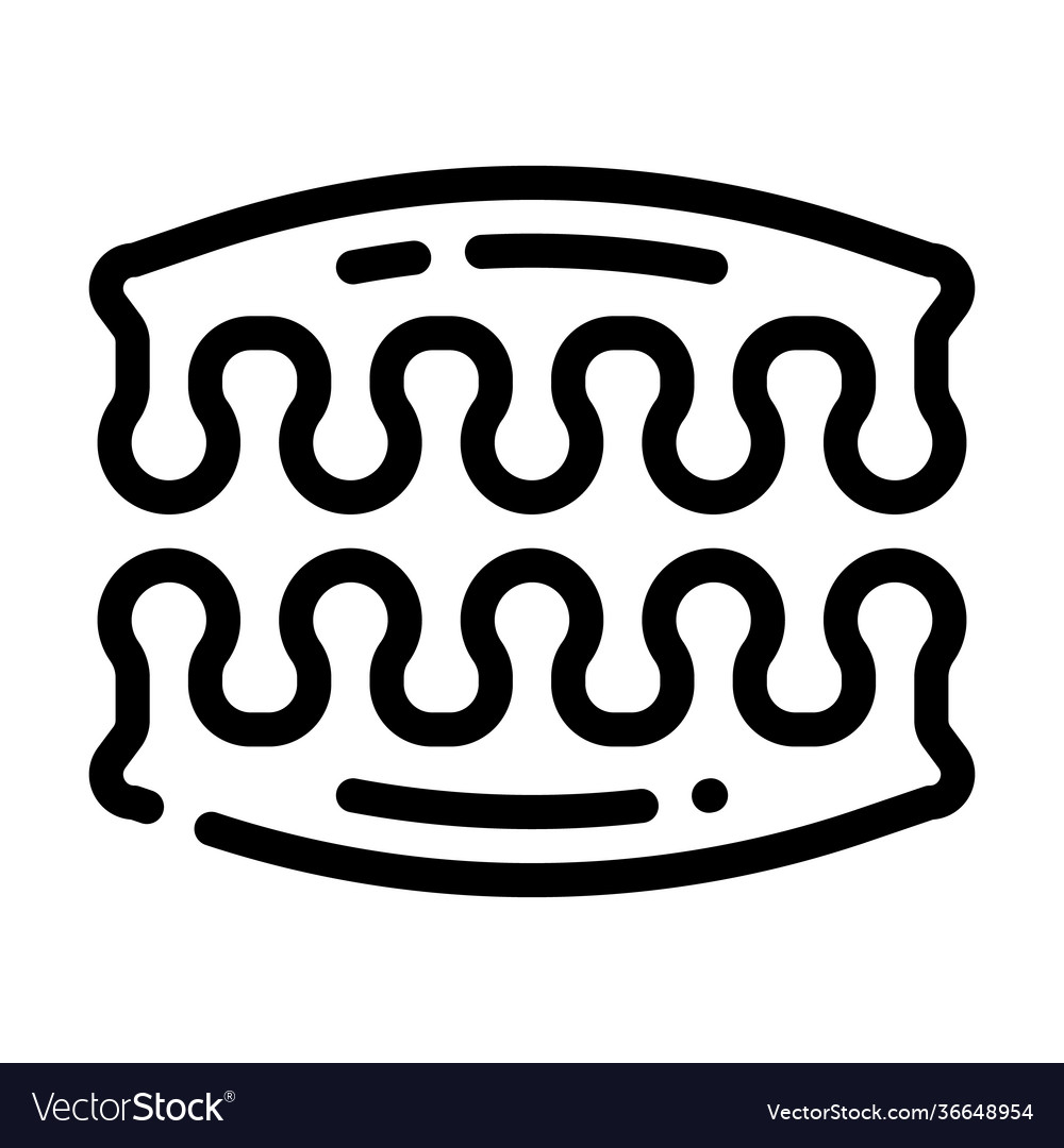 Finger separator line icon Royalty Free Vector Image