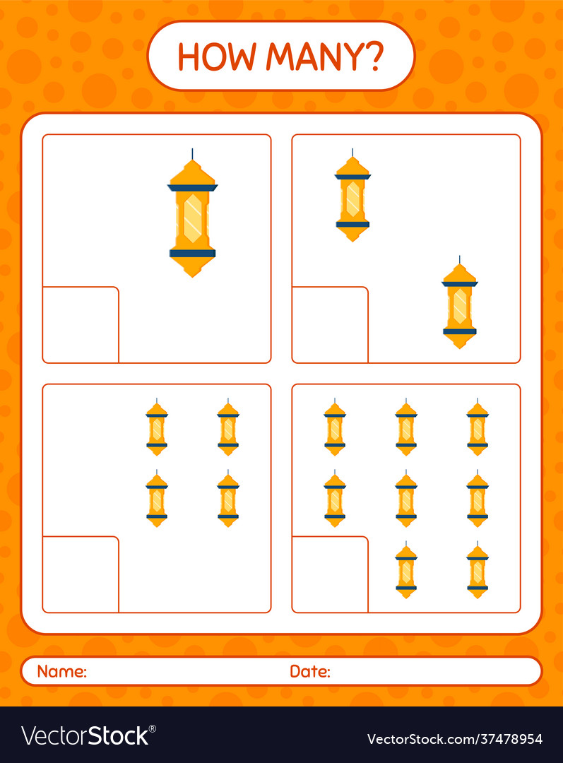 How many counting game with arabic lantern