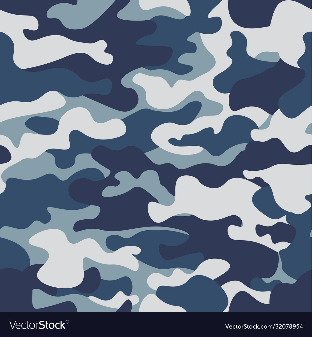 Seamless camouflage pattern background classic Vector Image