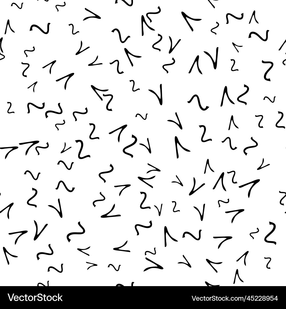 Seamless pattern with sketch squiggle Royalty Free Vector