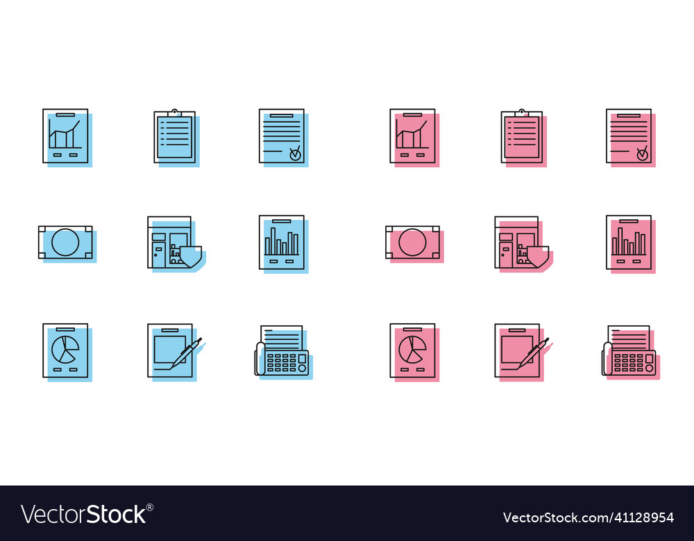 Zeilendokument mit Diagrammdiagramm leeres Notizbuch festlegen