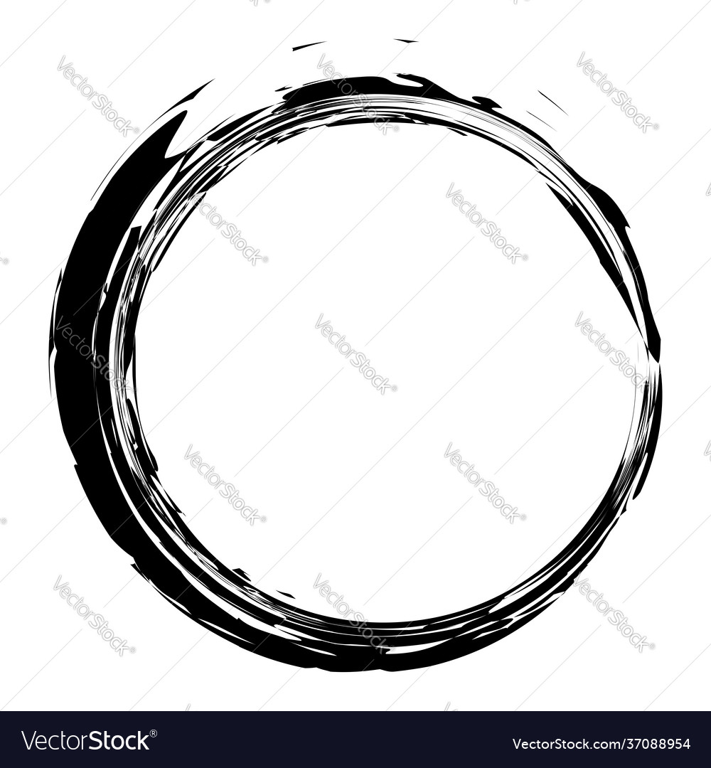 Sketchy scribble grungy circle textured design vector image Sketchy scribble grungy circle textured design