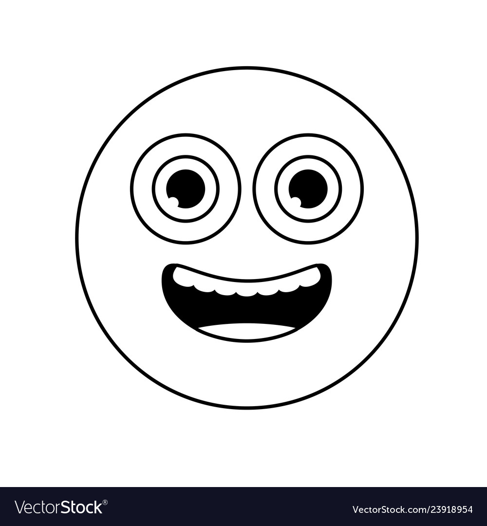 Smiley emoji funny Royalty Free Vector Image - VectorStock