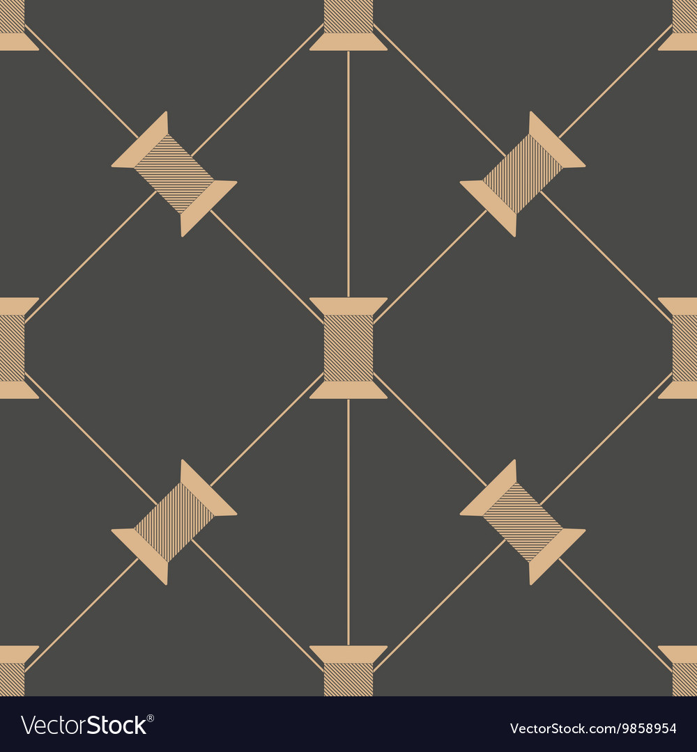 Spool of thread texture seamless pattern