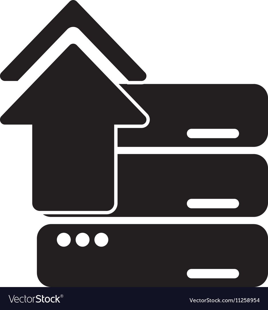 Upload arrow of digital concept