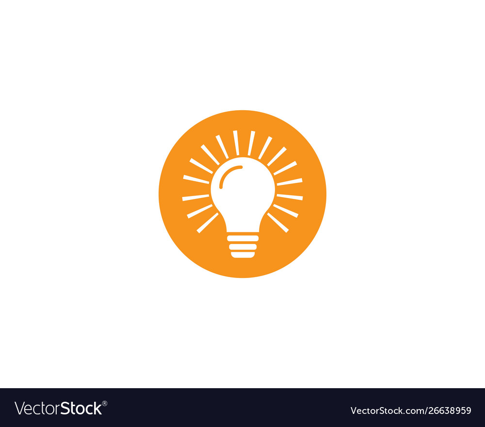 Bulb logo Royalty Free Vector Image - VectorStock