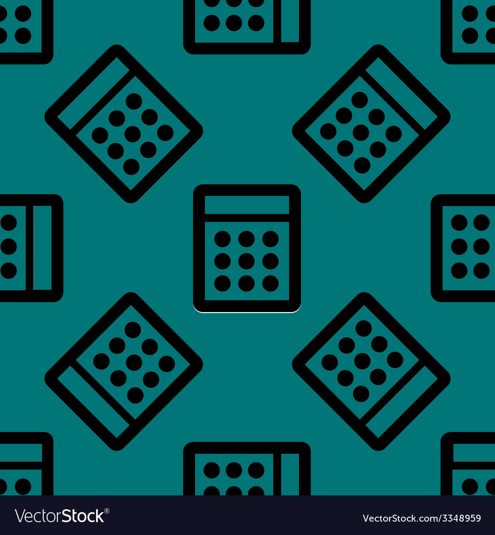 Calculator web icon flat design seamless pattern