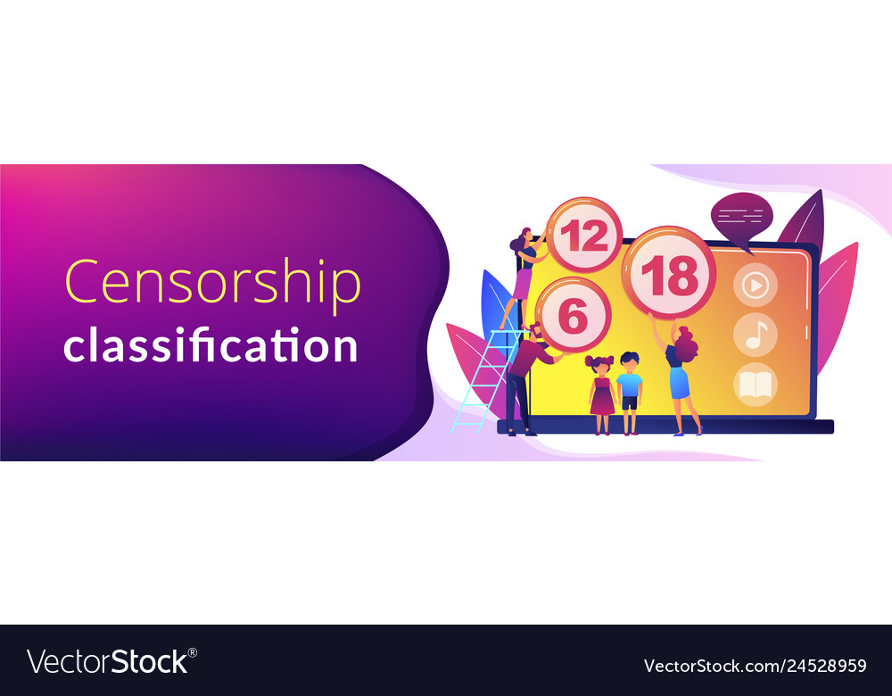 Content rating system concept banner header