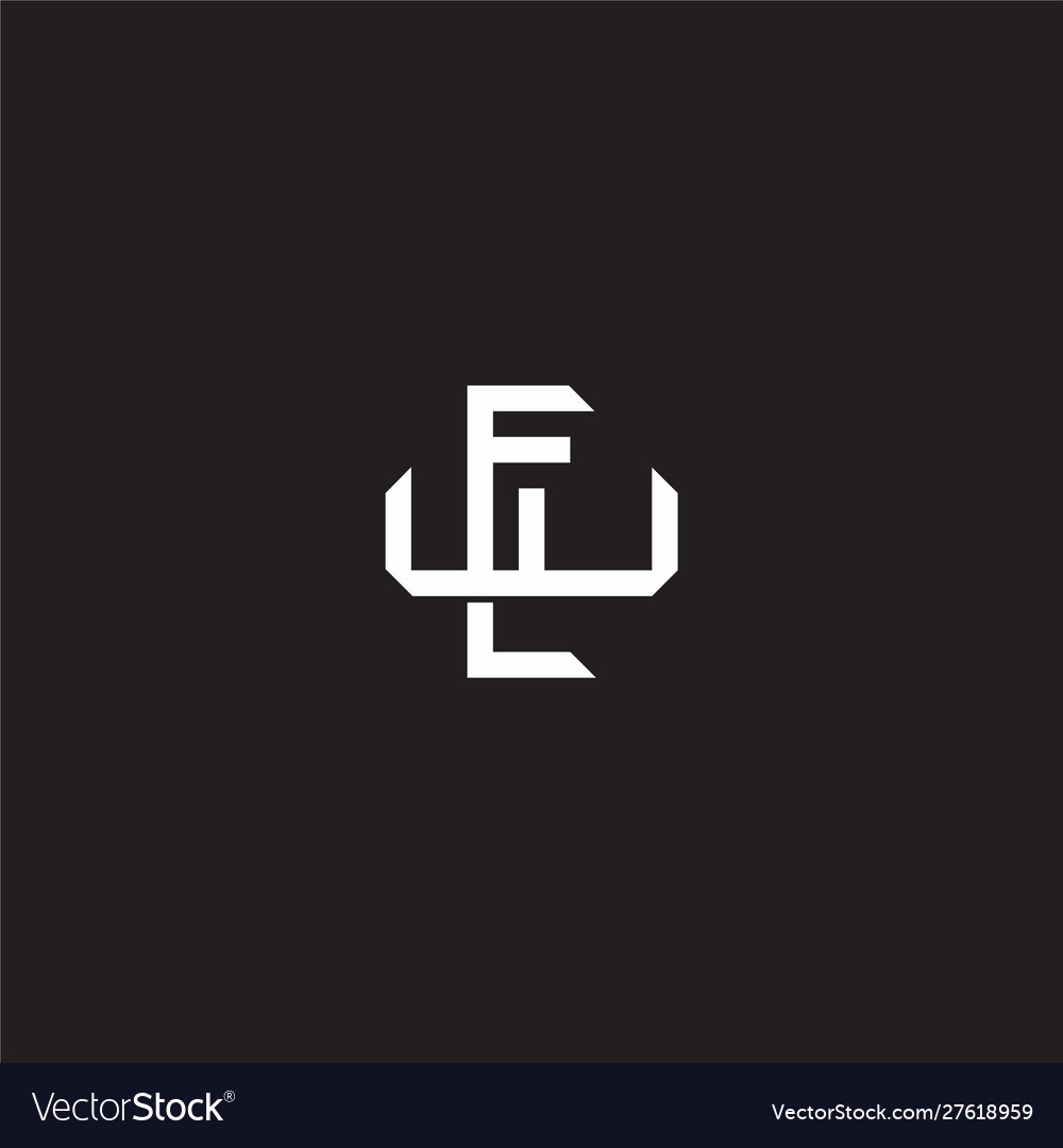 Ew initial letter overlapping interlock logo