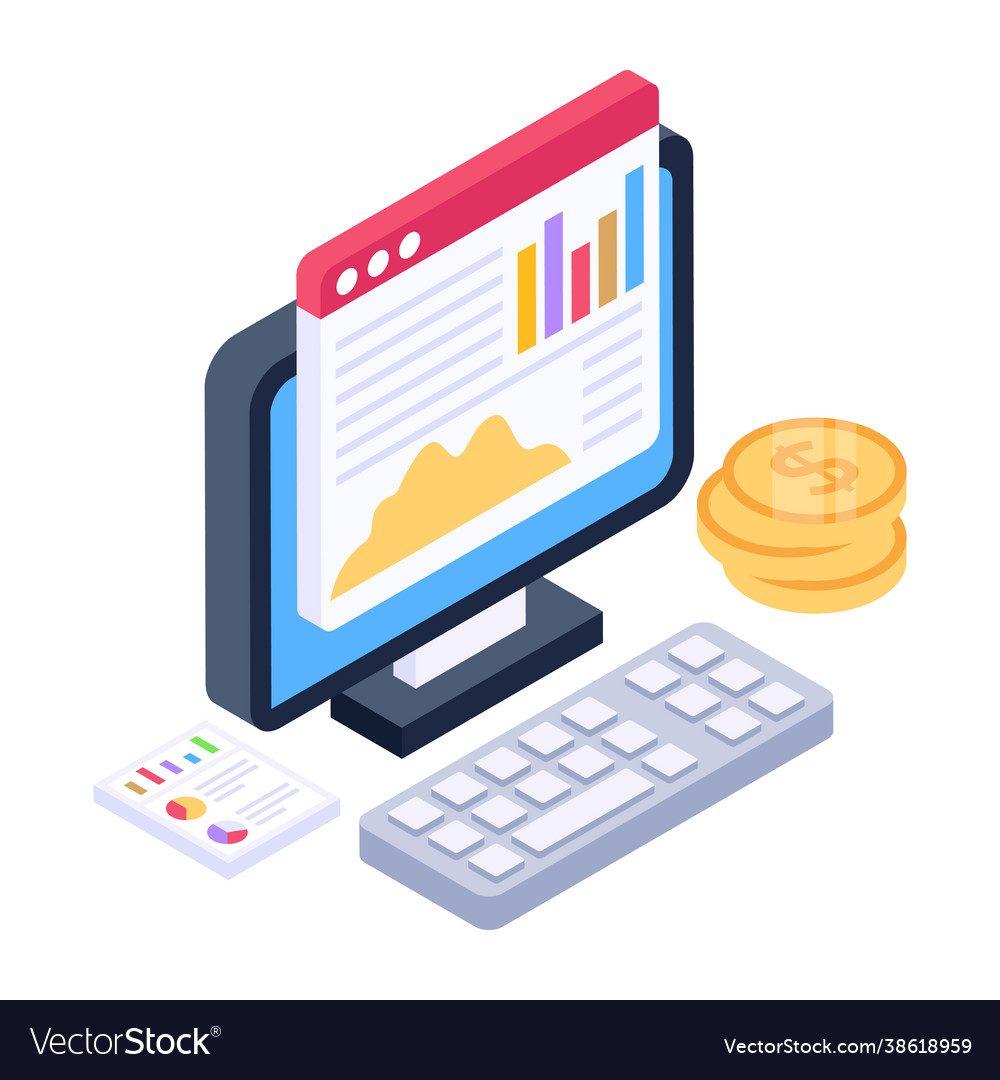 Financial web Royalty Free Vector Image - VectorStock