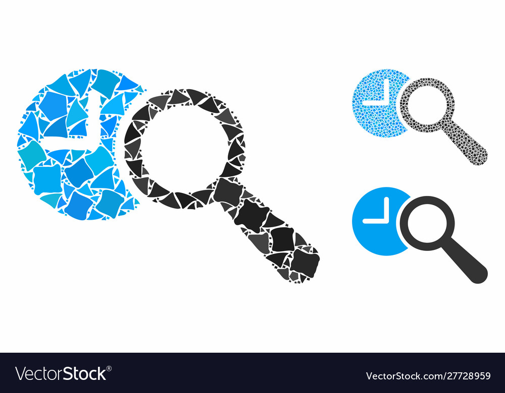 Find time composition icon bumpy elements