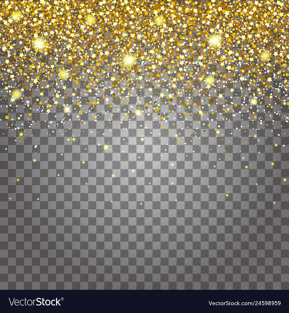 Gold dust glitter for design