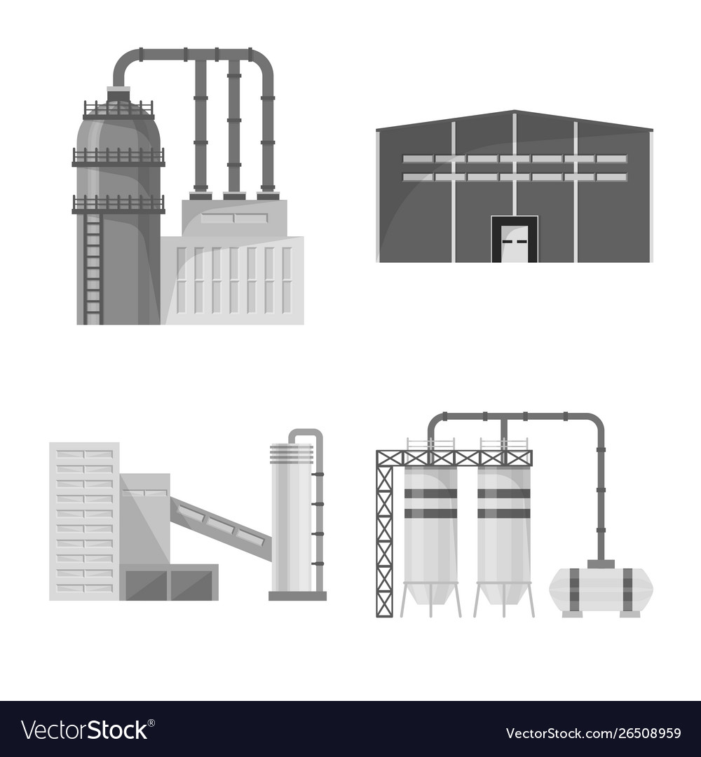 Isolated object production and structure icon vector image Isolated object production and structure icon