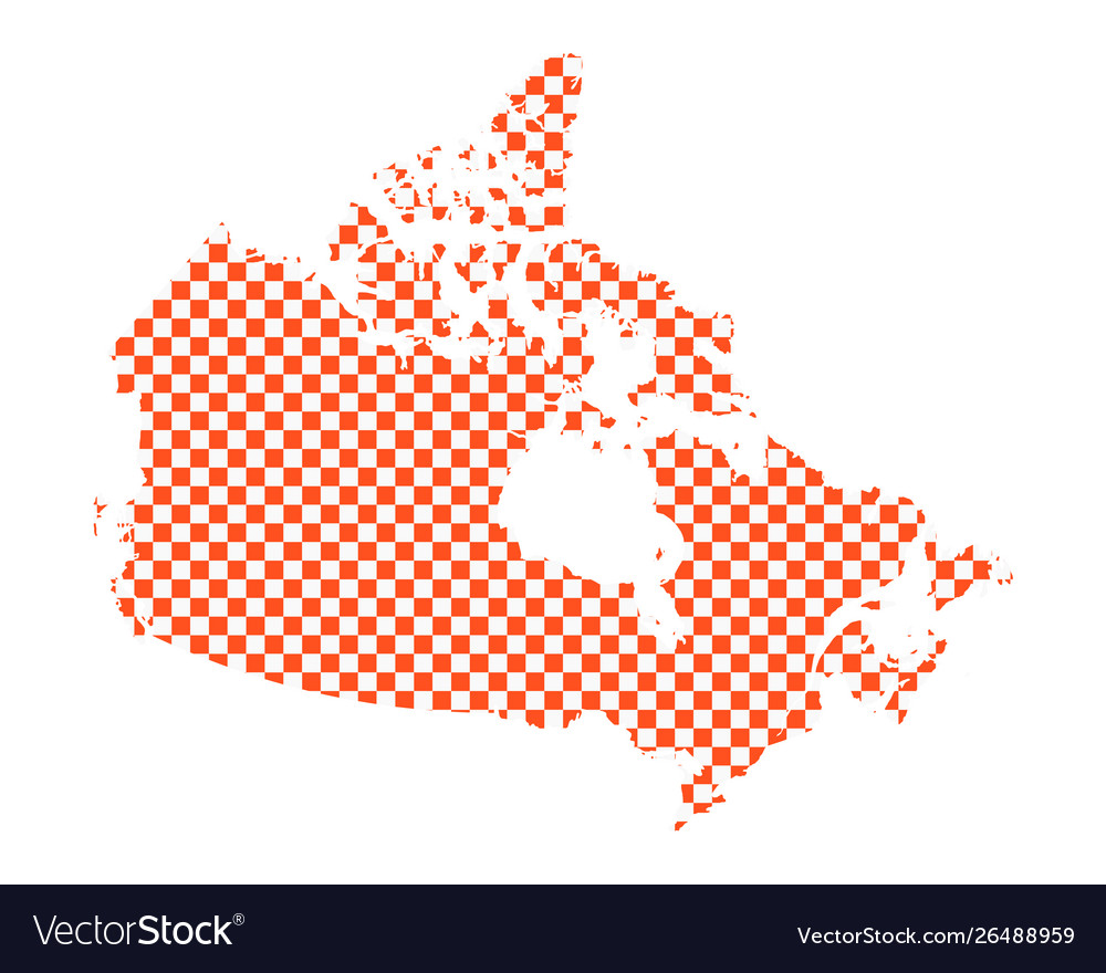 Map canada in checkerboard pattern
