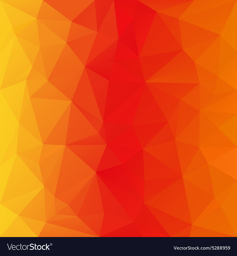 Orange yellow polygonal triangular pattern