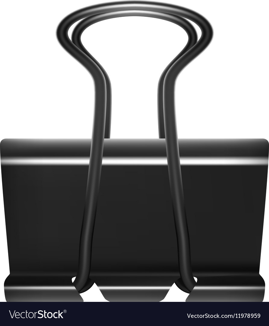 Блэк биндер. Биндер черный. Black Binder paper clip model PNG.