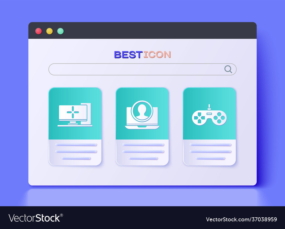 Set create account screen computer monitor vector image Set create account screen computer monitor