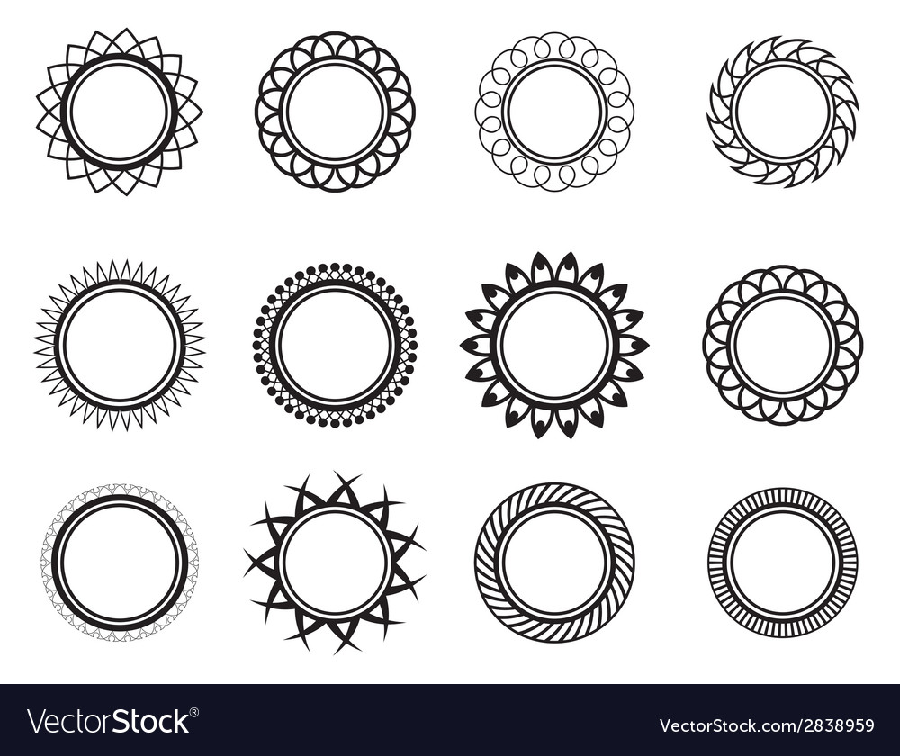 Set template in the form of a nice circle