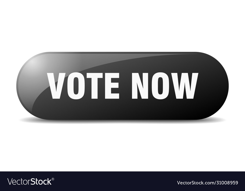 Vote now button sign key push vector image Vote now button sign key push
