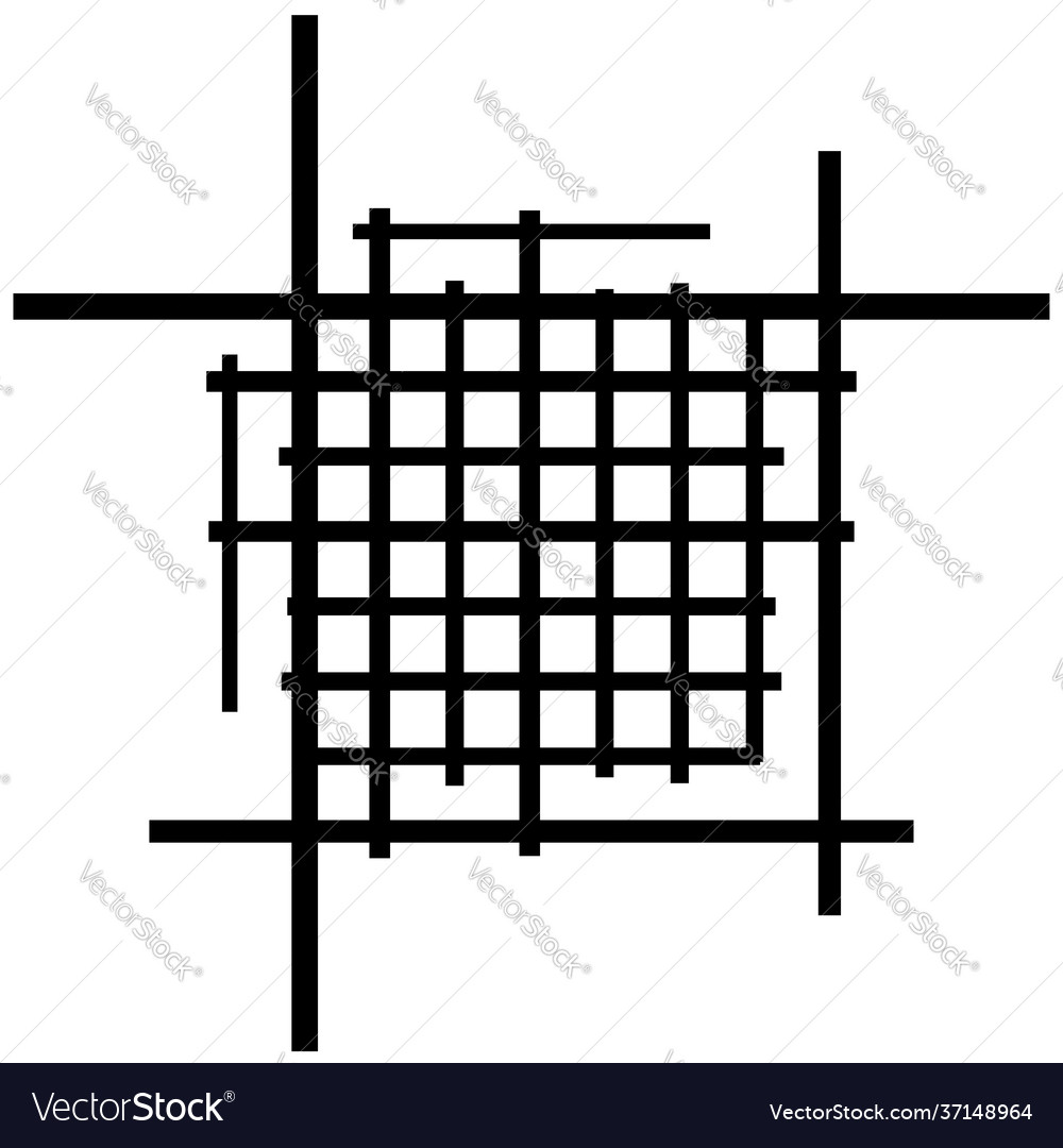 Abstract grid mesh lattice grating geometric vector image Abstract grid mesh lattice grating geometric