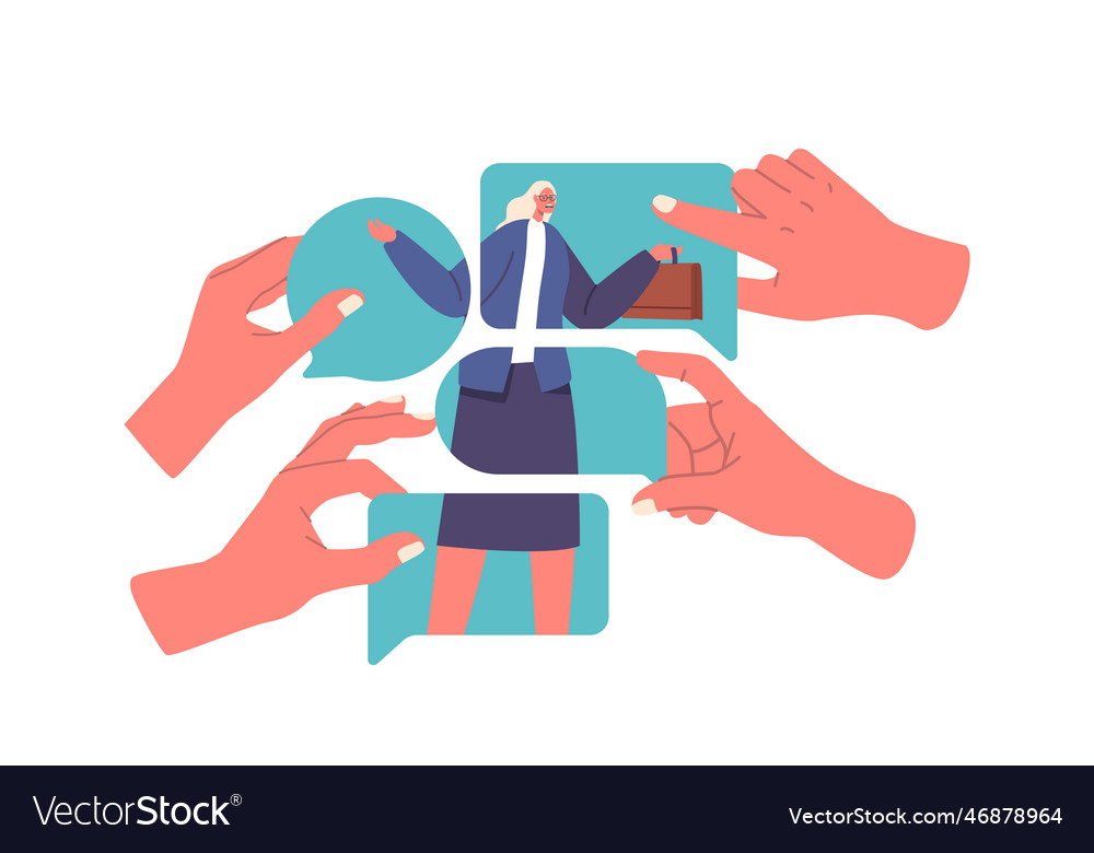 Characters sharing positive opinions good Vector Image