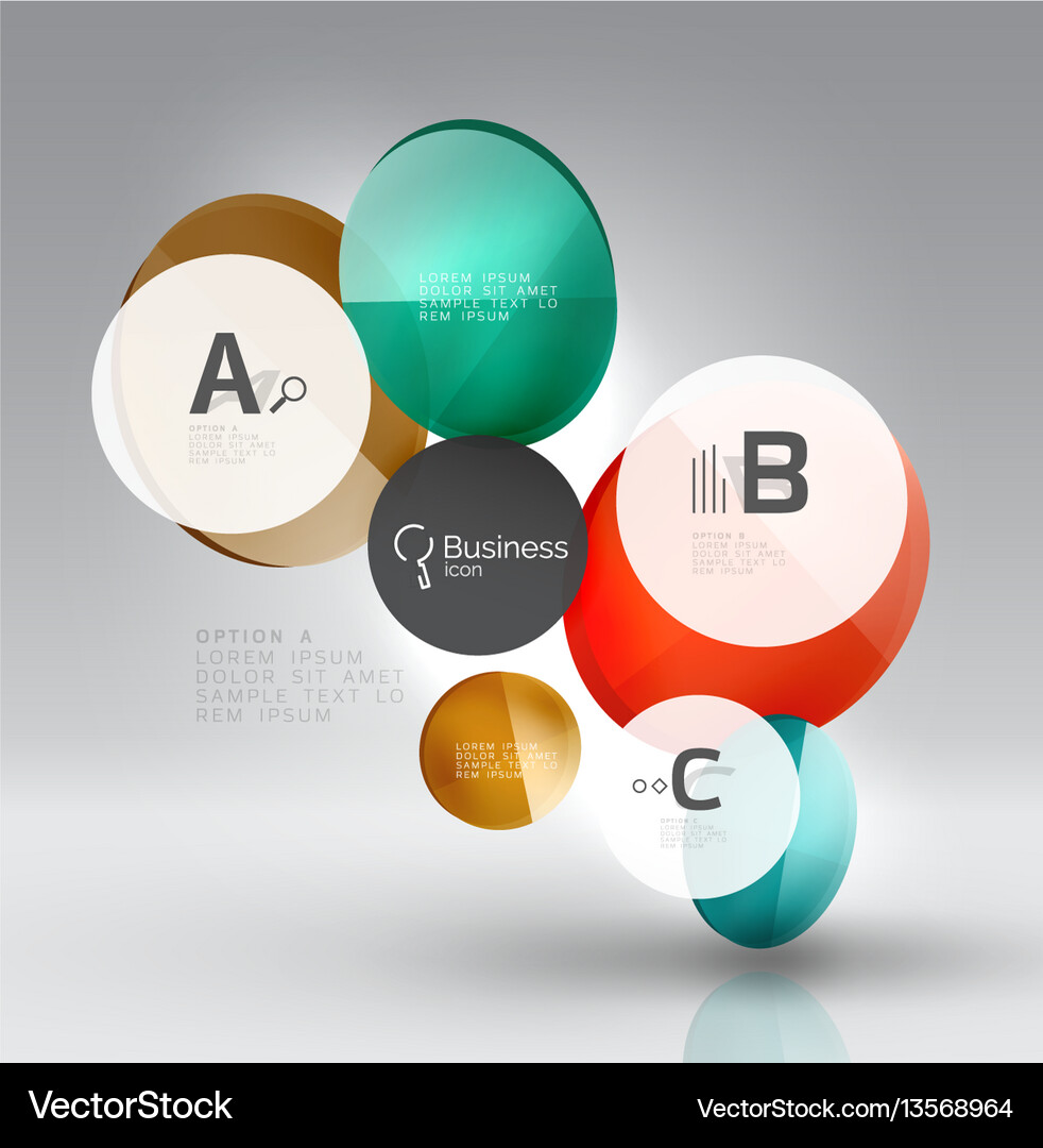Circle abstract background Royalty Free Vector Image