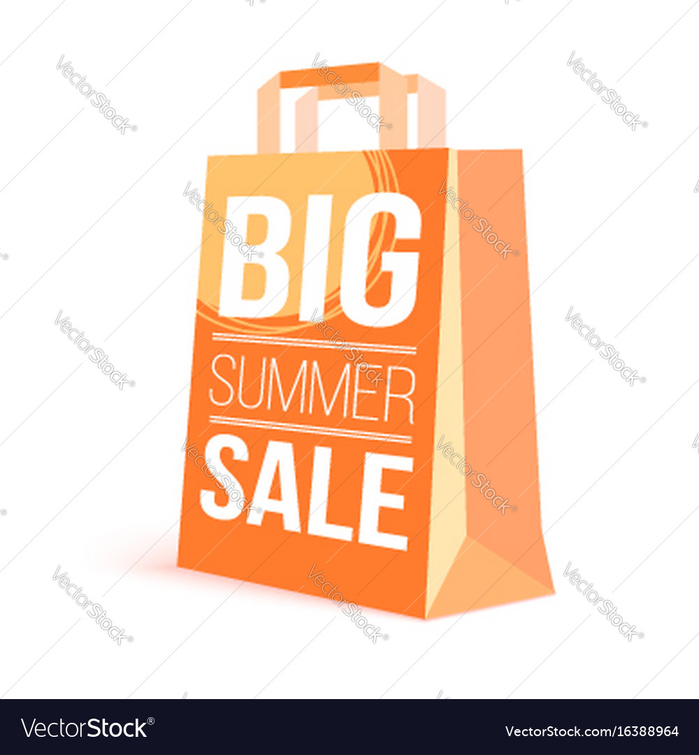 Color Paper Ping Bag With Ad Text Summer