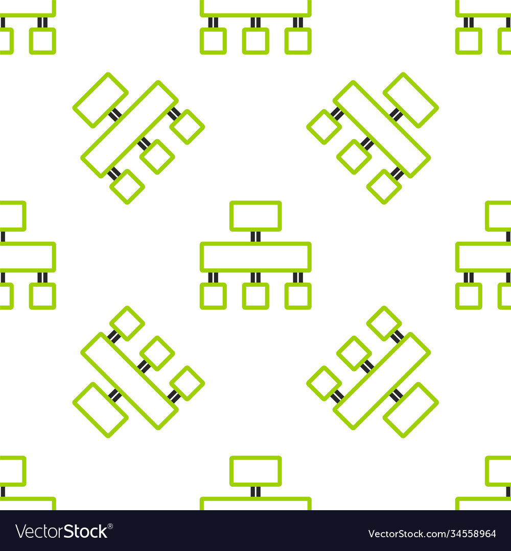 Line site map icon isolated seamless pattern vector image Line site map icon isolated seamless pattern