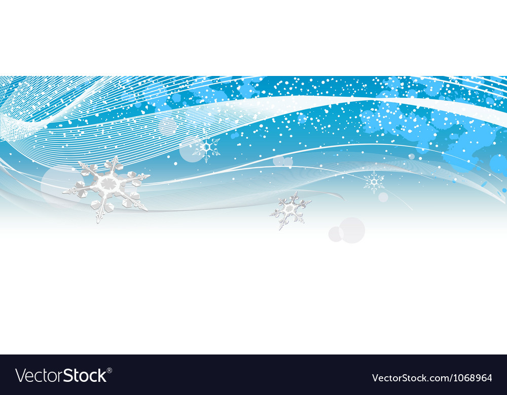 Snowflakes on blue new year background