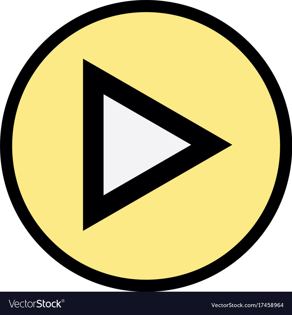 Video media symbol to play film