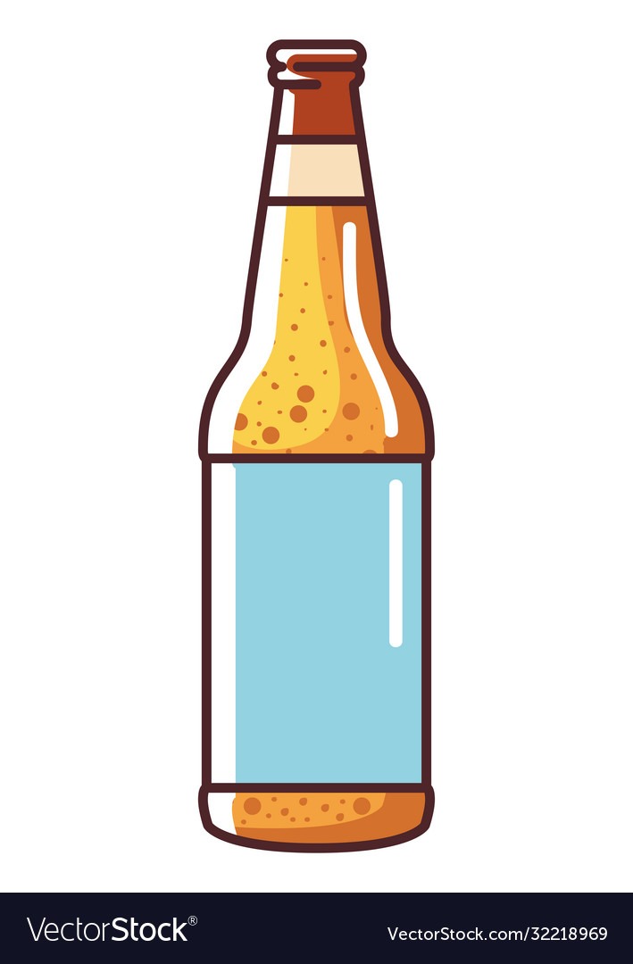 Beer bottle icon design Royalty Free Vector Image