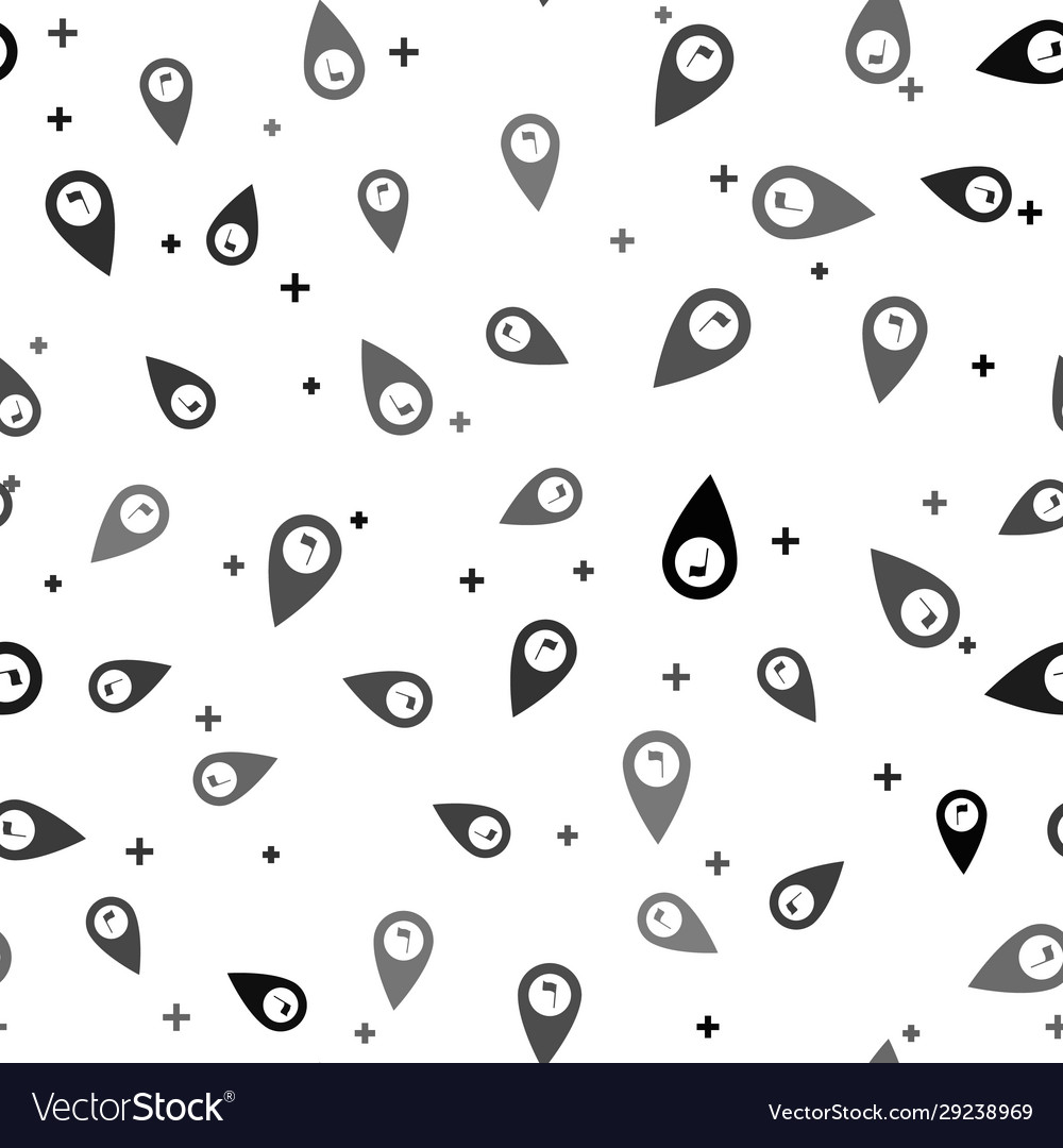 Black map pointer with golf flag icon isolated vector image Black map pointer with golf flag icon isolated