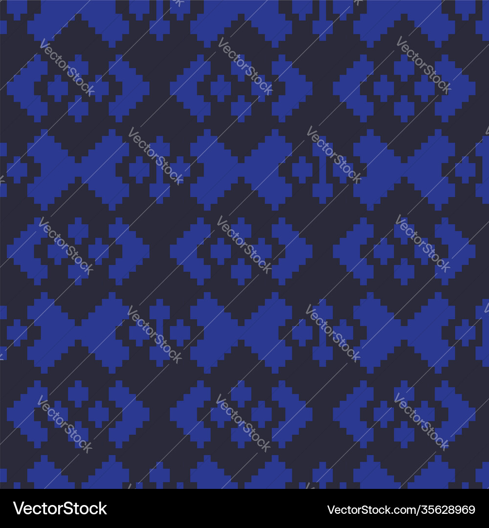 Blue argyle seamless pattern background Royalty Free Vector