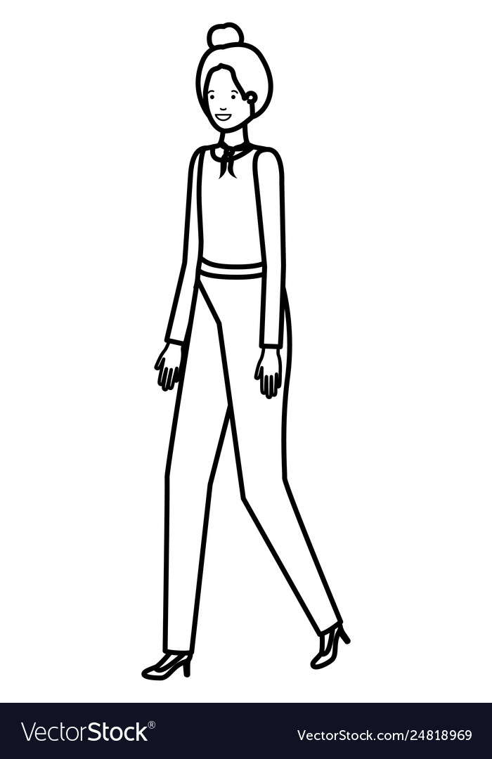 Business woman avatar character