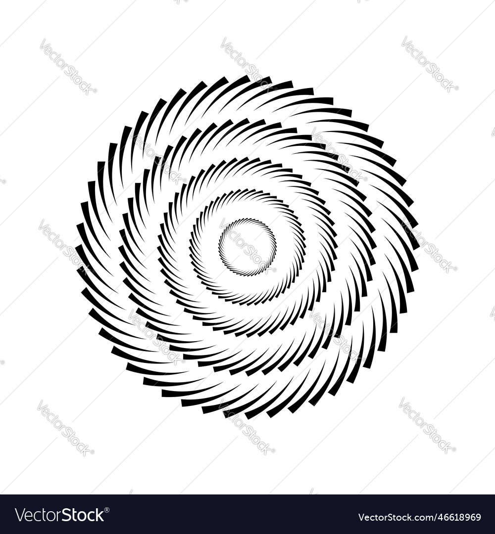 Circular rotation design element Royalty Free Vector Image