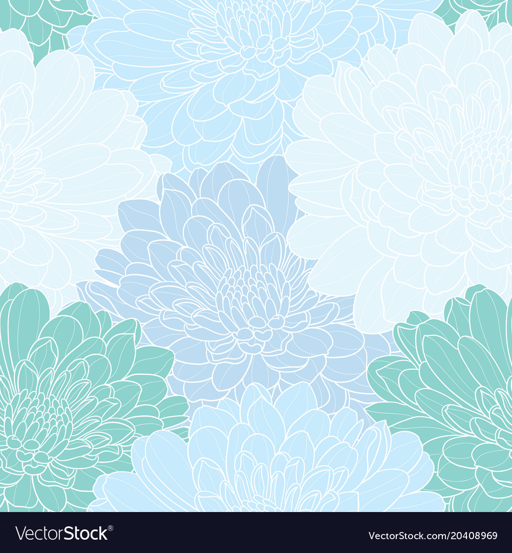 Floral seamless hand drawn background