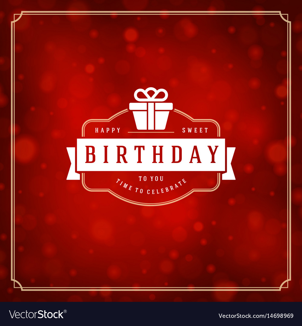 Happy birthday greeting card design Royalty Free Vector