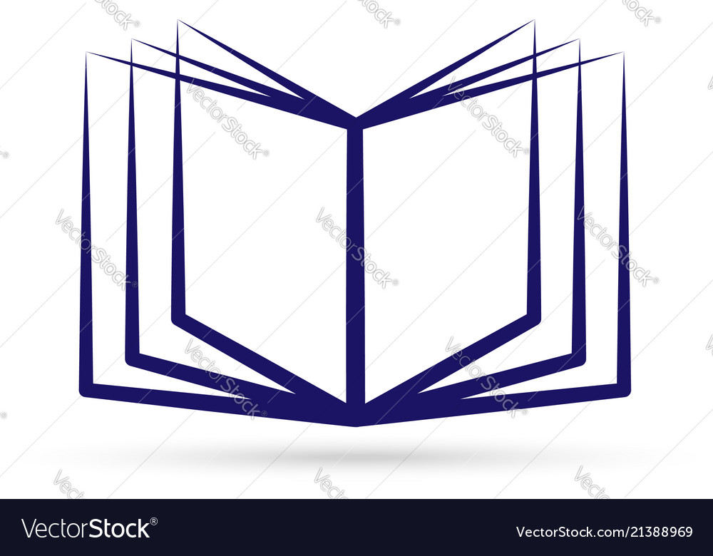 Knowledge book logo icon Royalty Free Vector Image