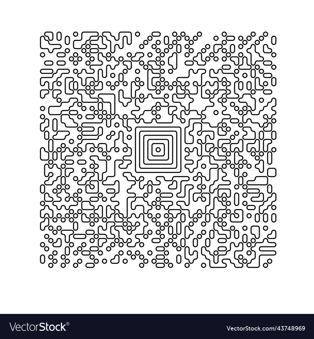 Line barcode with a random set of characters qr