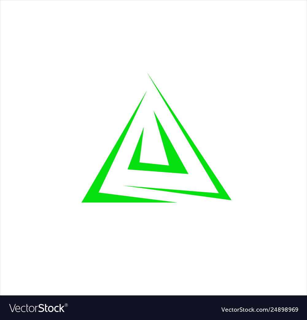 Logo abstract line in triangle form Royalty Free Vector